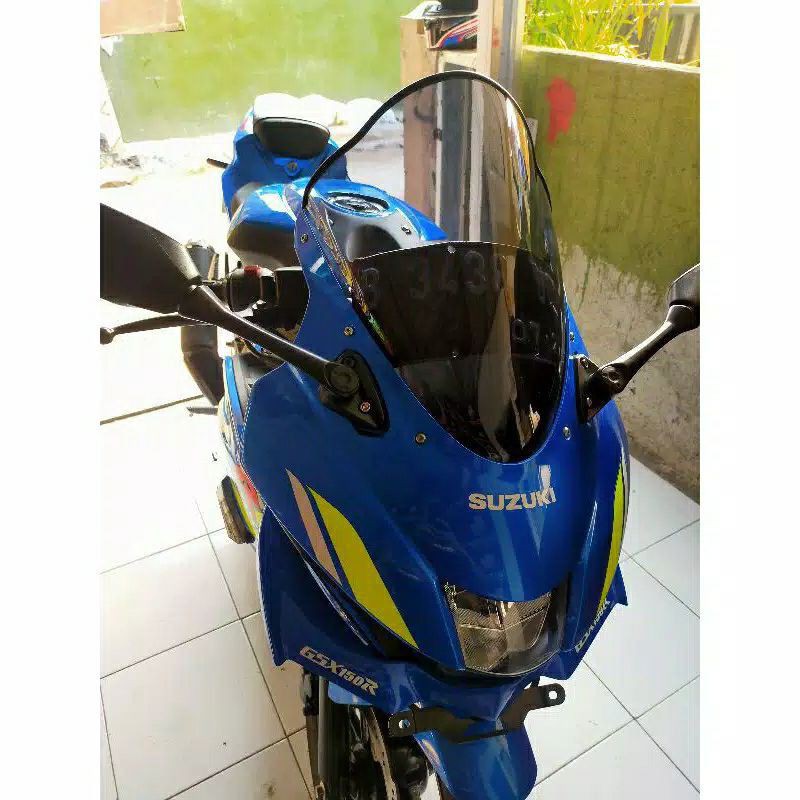 Winshield GSX 150R model Vietnam super jenong + list karet nya,visor GSX 150R model Vietnam jenong