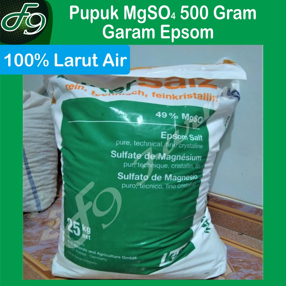 Pupuk Magnesium Sulfat MgSO4 Garam Inggris Epsom 500 gram