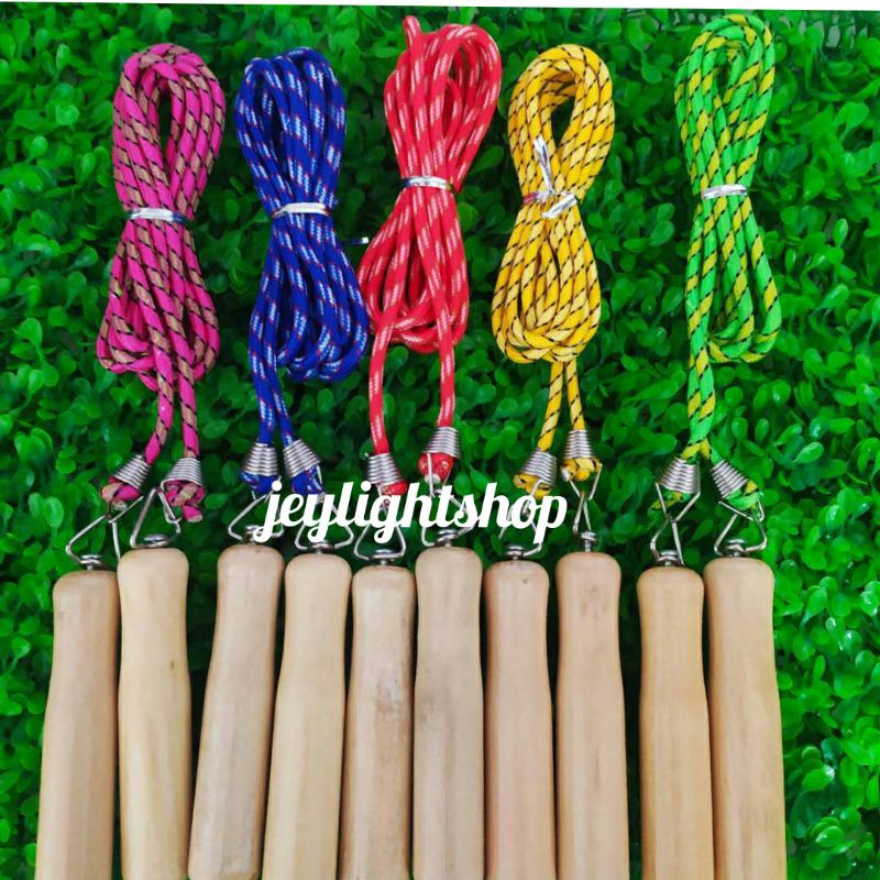 Tali Skipping KAYU Jump Rope tali lompat