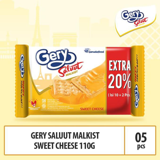 

Diskon Gery Saluut Malkist Sweet Cheese -110g - 5pcs By GarudaFood Promo Awal tahun