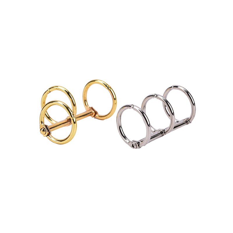 1pc Ring Binder Loose Leaf Bahan Metal