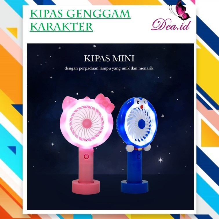 [DEASTORE] [EQUIPMENT] KIPAS GENGGAM PORTABEL - KIPAS MEJA - KIPAS KARAKTER