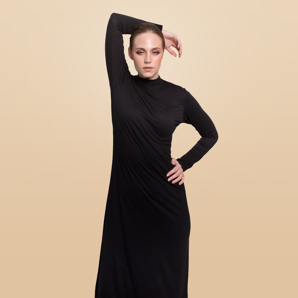 Manset Gamis Terusan TurtleNeck Lengan Panjang JADECLOVER T191