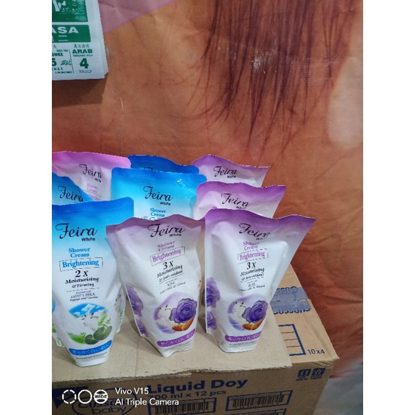 FEIRA BODY WASH ROSE SHOWER CREAM 850ML REFF