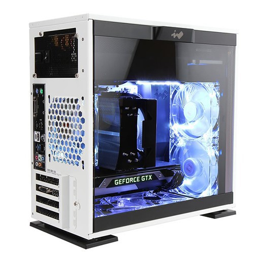 CASING InWin 301 Tempered Glass - Casing gaming- WHITE AND BLACK