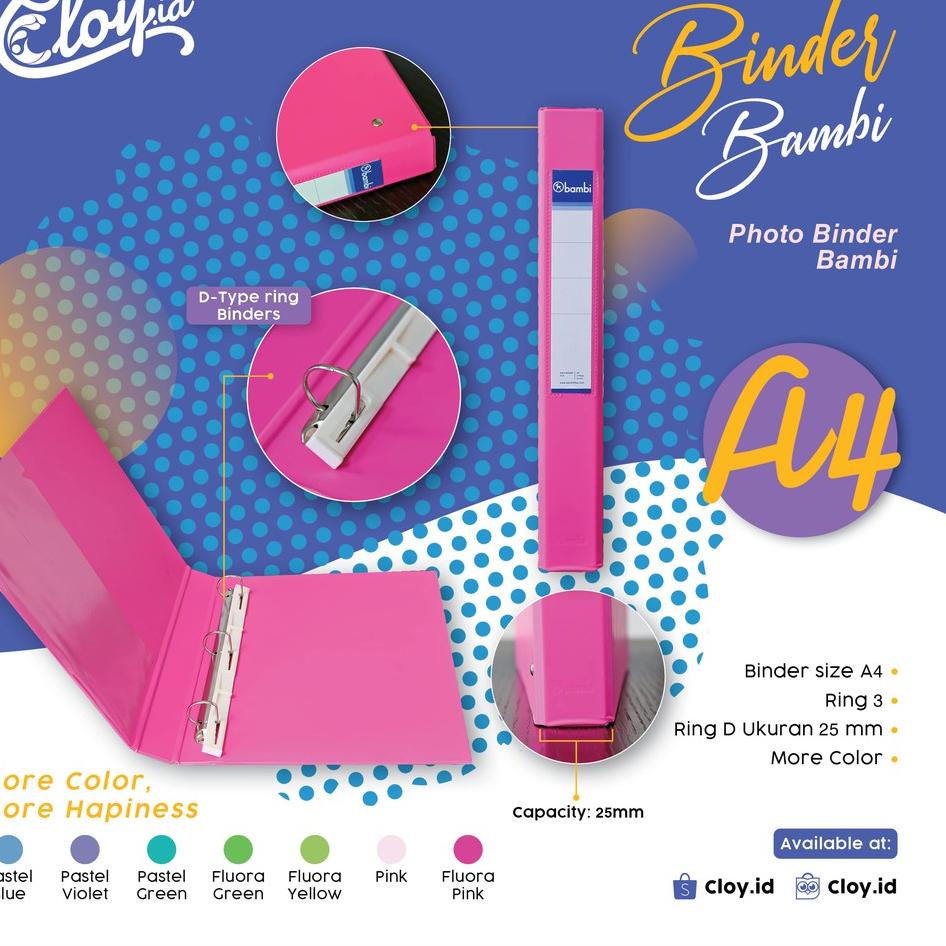 

Murah Banget 6YR BINDER BAMBI A4 & A5 P86 Harga Murah