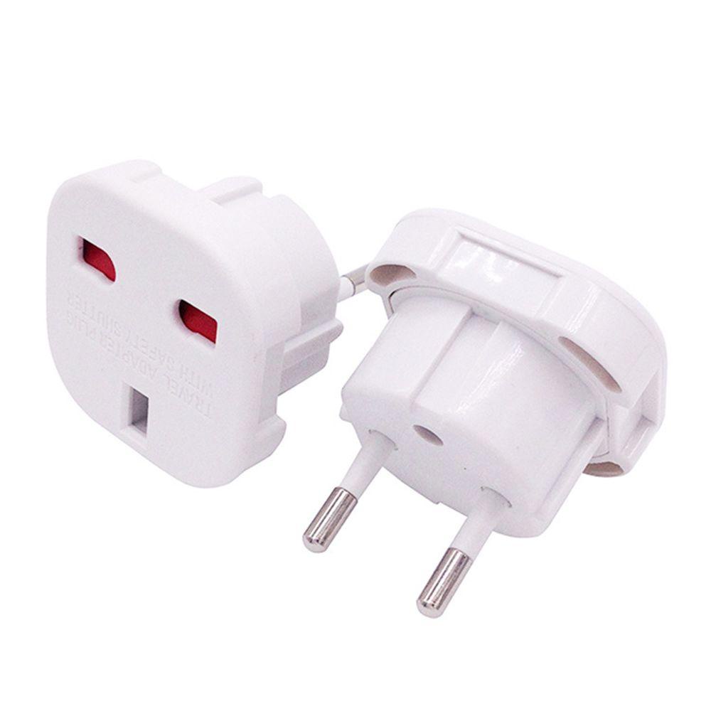 TOP 1/5/10pcs Konektor Stopkontak Charger Listrik UK TO EU 3ke2 PIN Eropa