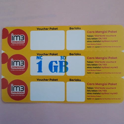 VOUCHER INDOSAT 1GB