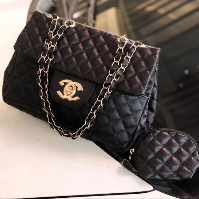 TAS WANITA  CHANEL  CLASIC  FREE POUCH