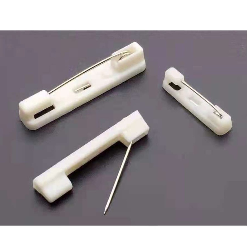Peniti Tempel Plastik/Nametag  Uk 22mm-40mm, Harga/1Pc