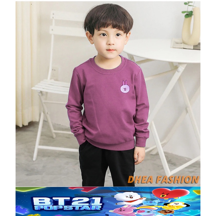 🅳🅵 Sweater Anak BTS  Korea Style | Sweater Anak Perempuan &amp; laki-laki  | Dhea Fashion