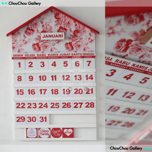 Kalender Selamannya Custom Shopee Indonesia