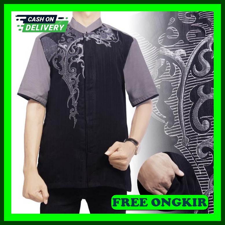 Atasan Muslim Pria Kekinian Baju Koko Pria Dewasa Murah Buju Muslim Terbaru 2023 Baju Lebaran Kekini