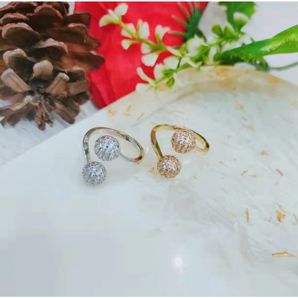 Cincin Xuping Permata Lapis Emas 18k Perhiasan Fashion F31-33