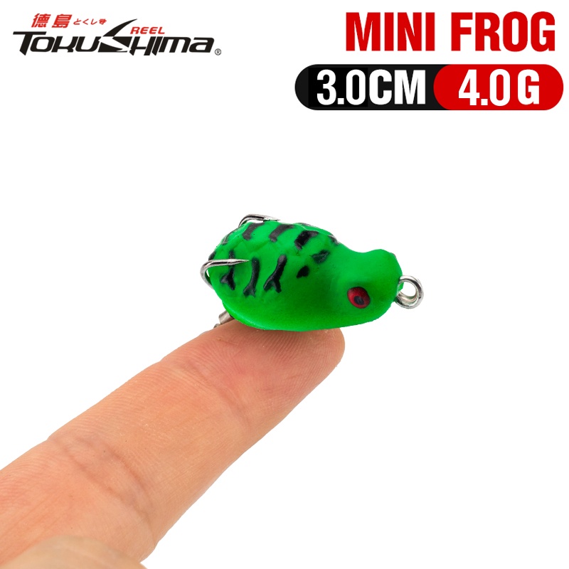 Umpan Pancing Soft Bait Bentuk Katak Imitasi Ukuran 3cm / 4g 5 Warna