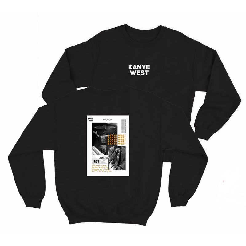 Jaket sweater crewneck pria wanita (kanye west)