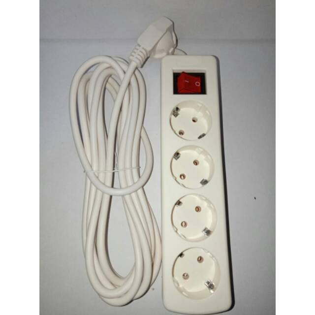 Stopkontak/rol kabel 4lubang+5m SNI