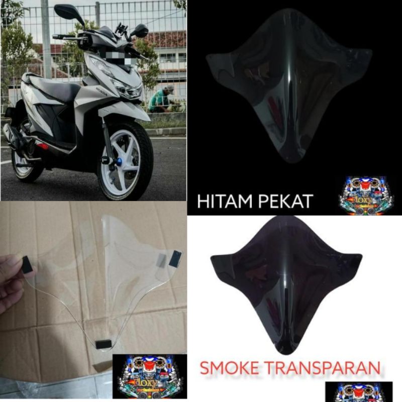 VISOR BEAT HONDA BEAT FI BEAT ESP/BEAT DELUXE 2016- 2021 SUDAH ADA DOUBLE TAPE/TIP