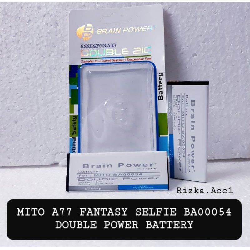 Baterai Batre Mito A77 Fantasy Selfie BA00054 Double Power Battery Handphone