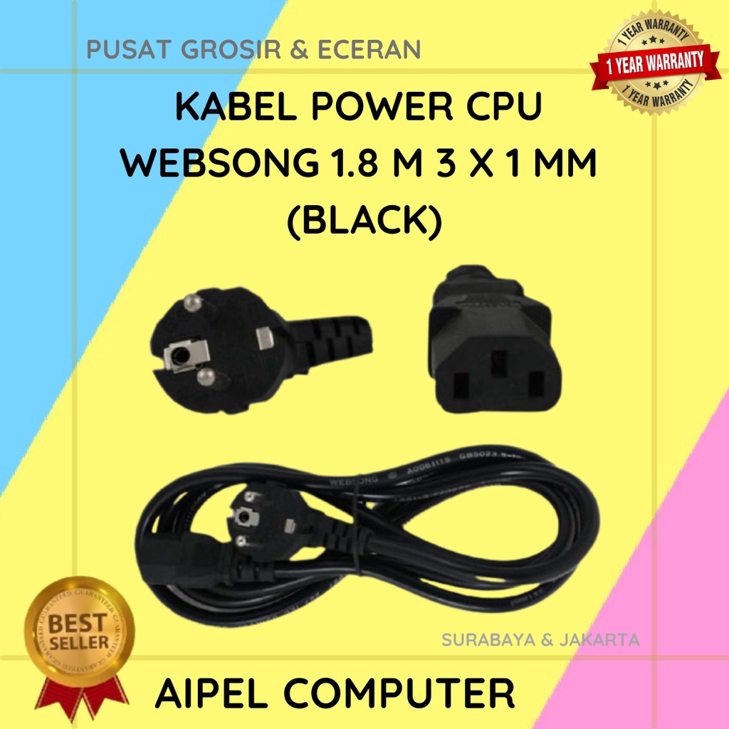 KPCLW1 | KABEL POWER CPU WEBSONG 1.8 M (3 X 1 MM)