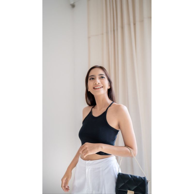 Rib Tanktop Crop Top Asty