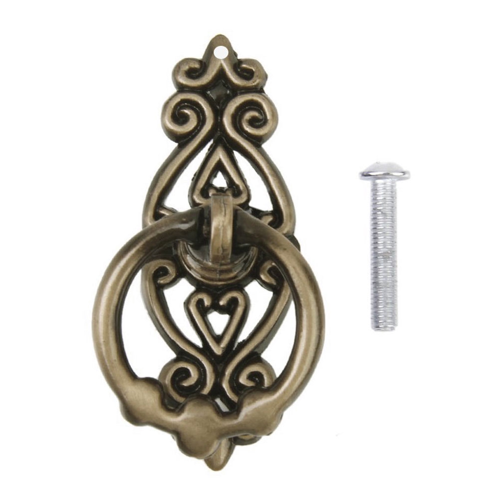 10Pcs Vintage Kitchen Cabinet Cupboard Dresser Door Drawer Ring Pull Handles Knobs Antique Brass Shopee Indonesia