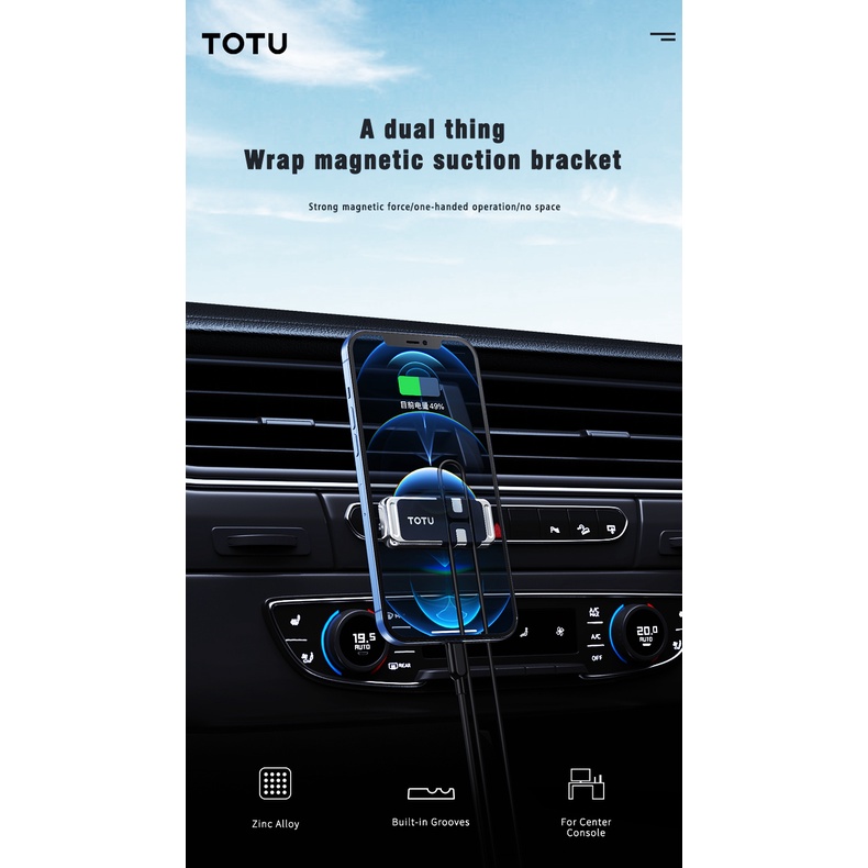 TOTU Magnetic Phone Holder HP Magnet Dudukan HP Cable Organizer