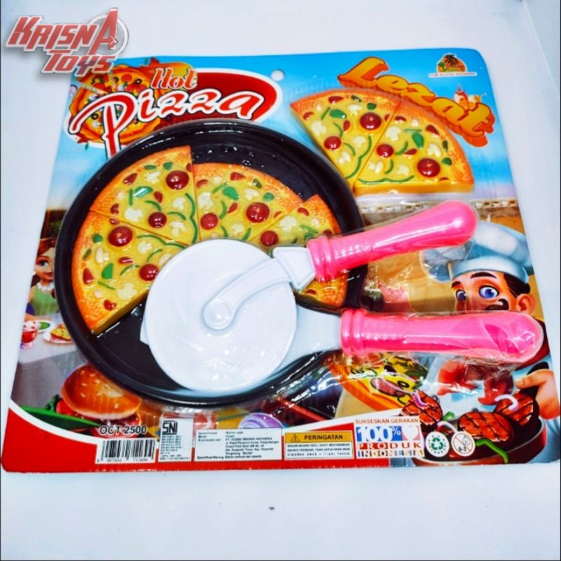 MAINAN ANAK HOT PIZZA SET/PIZZA POTONG MAINAN/FOOD PIZZA/KITCHEN PIZZA