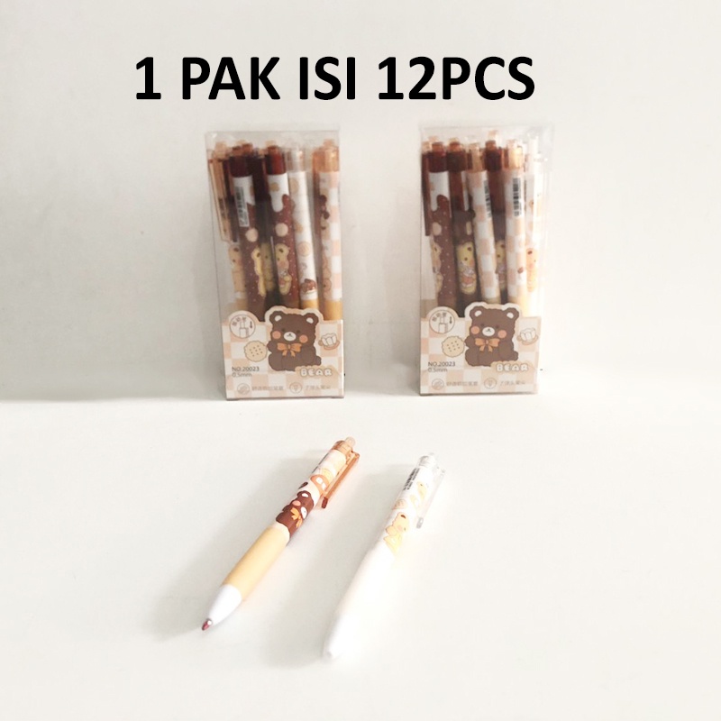 

PULPEN BERUANG COKLAT GROSIR DAPAT 12PCS ALAT TULIS SEKOLAH ANAK LUCU DAN MURAH