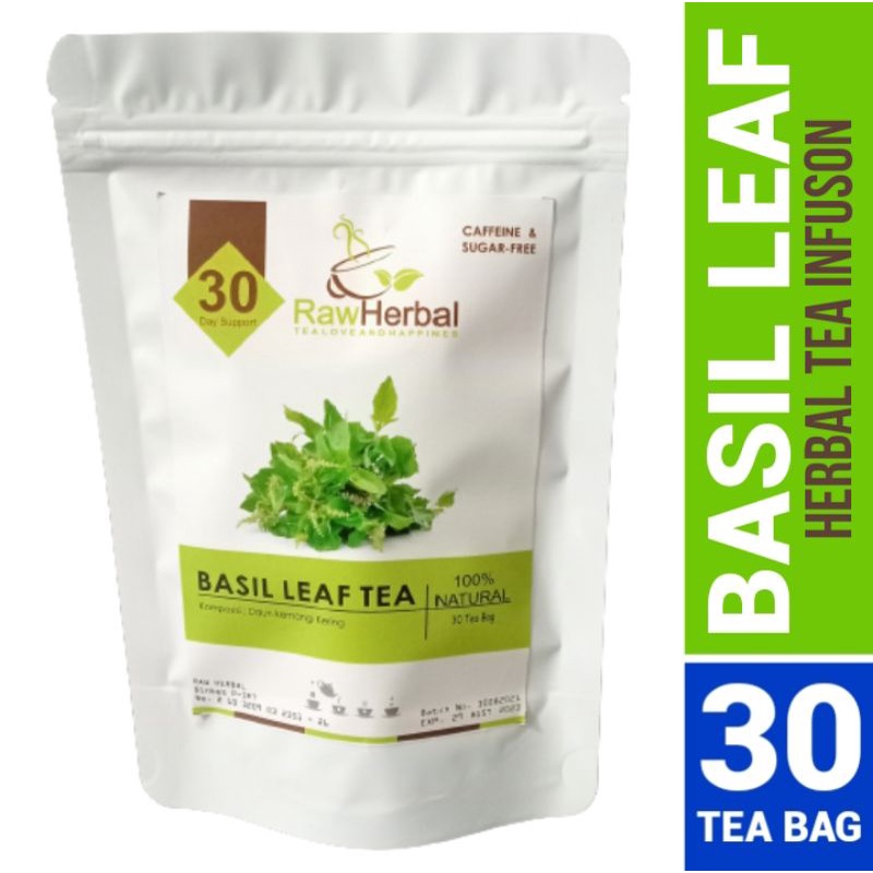 BASIL LEAF TEA : INDONESIAN BASIL TEA / TEH DAUN KEMANGI (30 Tea Bag)