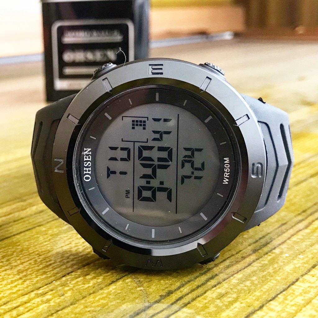 (COD) Jam Tangan Pria Original Digital OHSEN MD1 Karet Rubber Sport Sporty Anti Air Waterproof