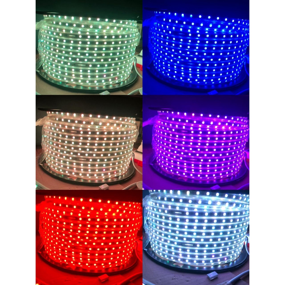 Lampu Strip Selang 5050 FULL COLOUR 1 roll 100 meter Free Remote dan Power Suply