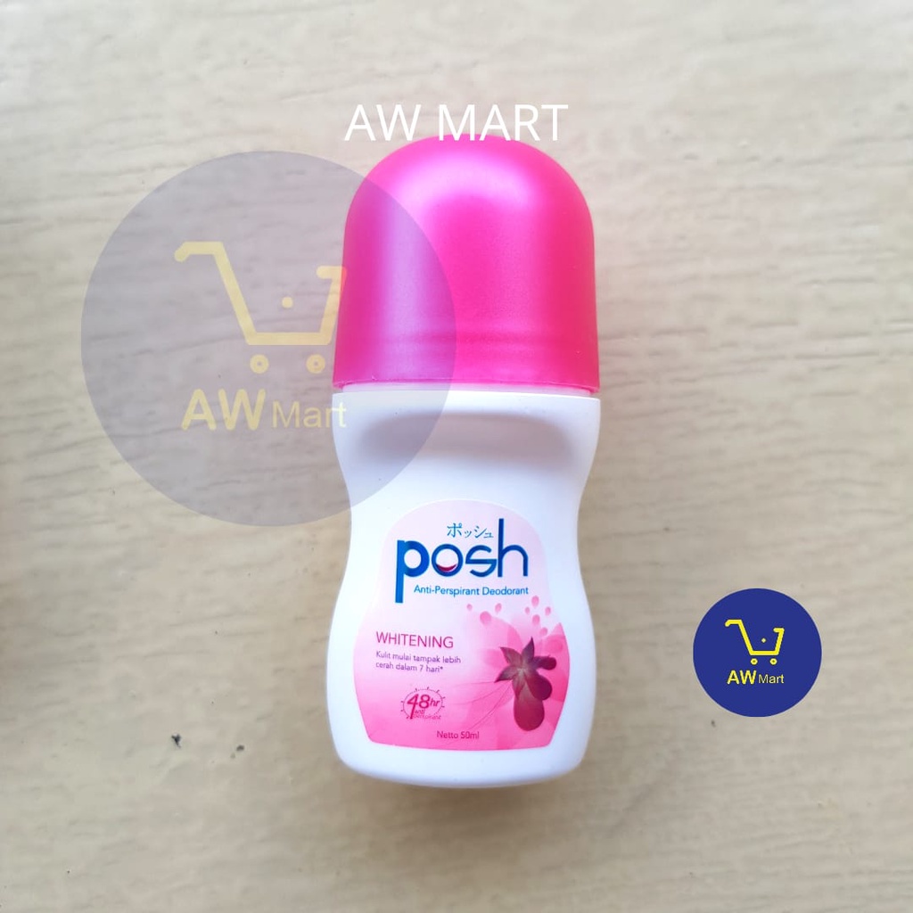 [ROLL ON] POSH DEODORAN DEOLOTION WHITENING 50ML (DARI PABRIK LANGSUNG)