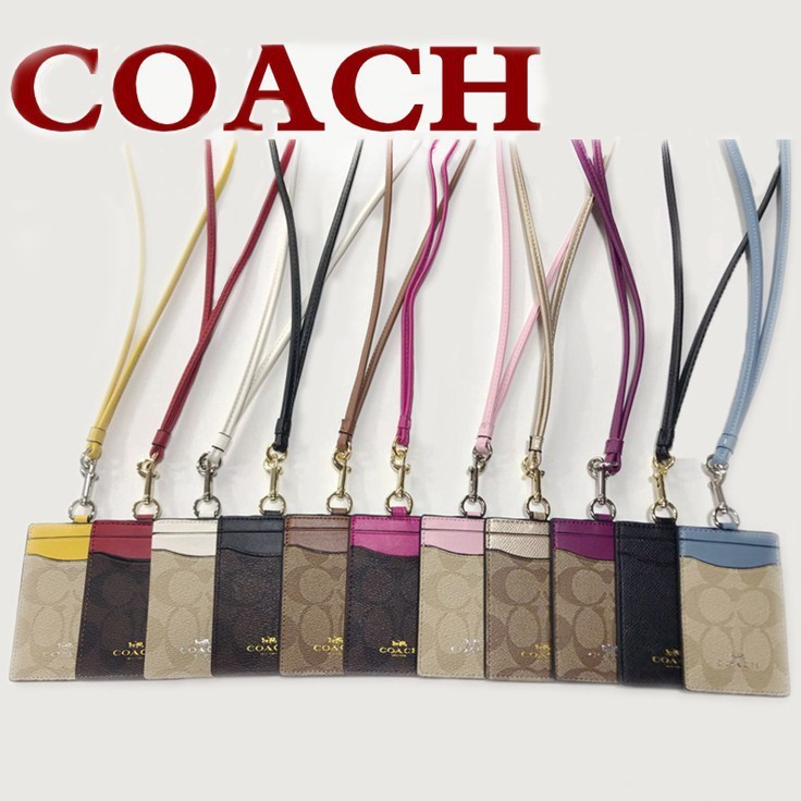 

COACH lanyard/ Kartu kerja/pemegang kartu id /DIY klasik /original/name tag holder/SIX color