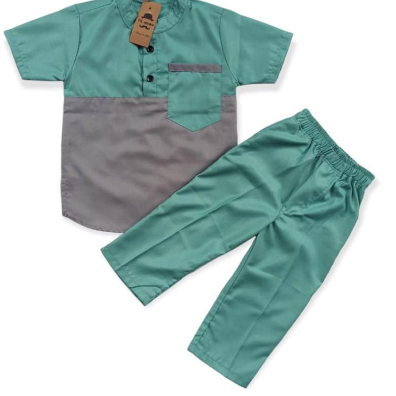 Satu-satunya Baju Koko Kurta Anak laki-laki Setelan Umur 1-13 Tahun .