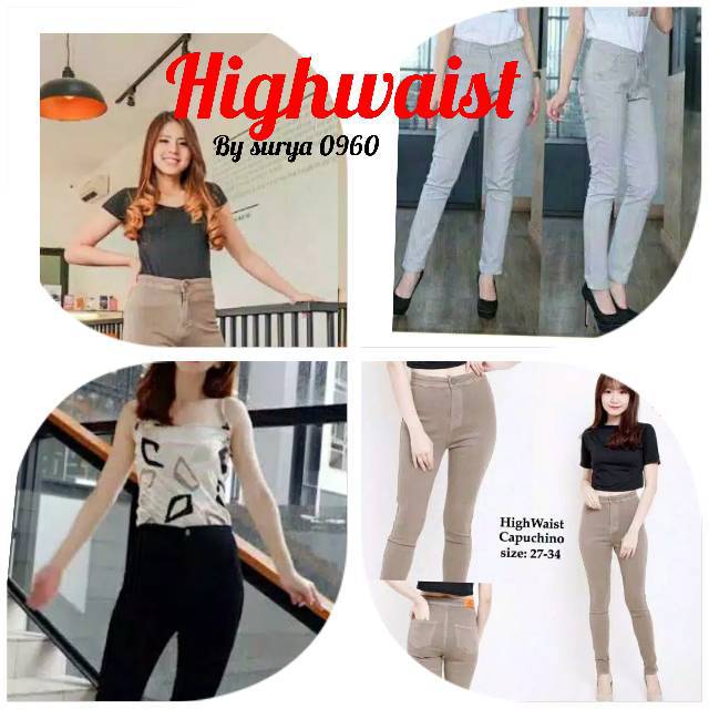 CELANA CEWEK highwaist IMPORT CHINOS HW murah meriah