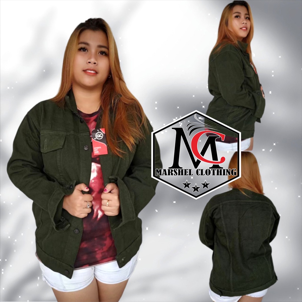 RCL - Jaket Jeans Oversize Warna Putih Bersih - Jaket Jeans Cewe - Jaket Jeans Wanita - Jaket Jeans Oversize M-L-XL-XXL