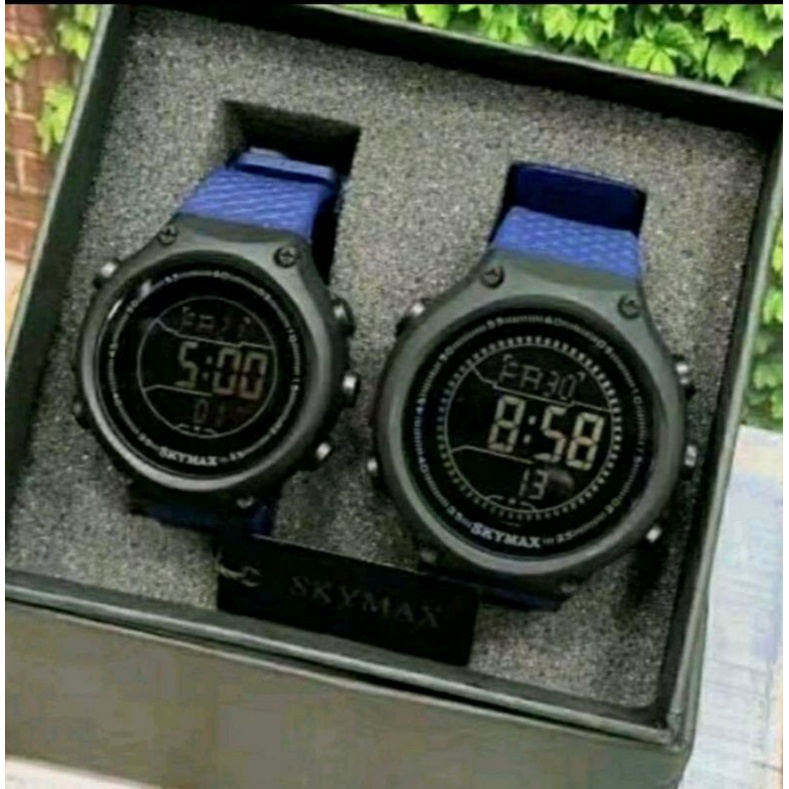 Jual jam tangan COUPLE SKYMAX ORIGINAL anti air dan tahan beku ( Couple