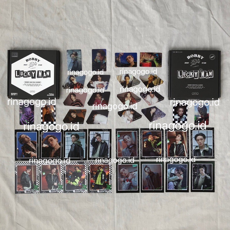 [NEW RESTOCK] BOBBY LENTICULAR, PC, FOLDED POSTER & POSTCARD LUCKY MAN ALBUM❤️iKON PHOTOCARD