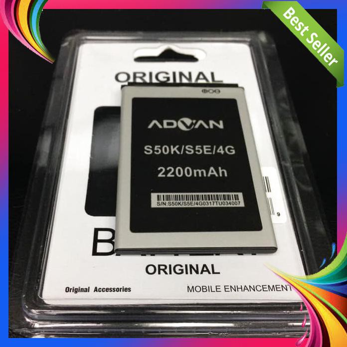 ACC HP BATERAI ADVAN S5E 4G ATAU ADVAN VANDROID S50K 2200MAH ORIGINAL OEM
