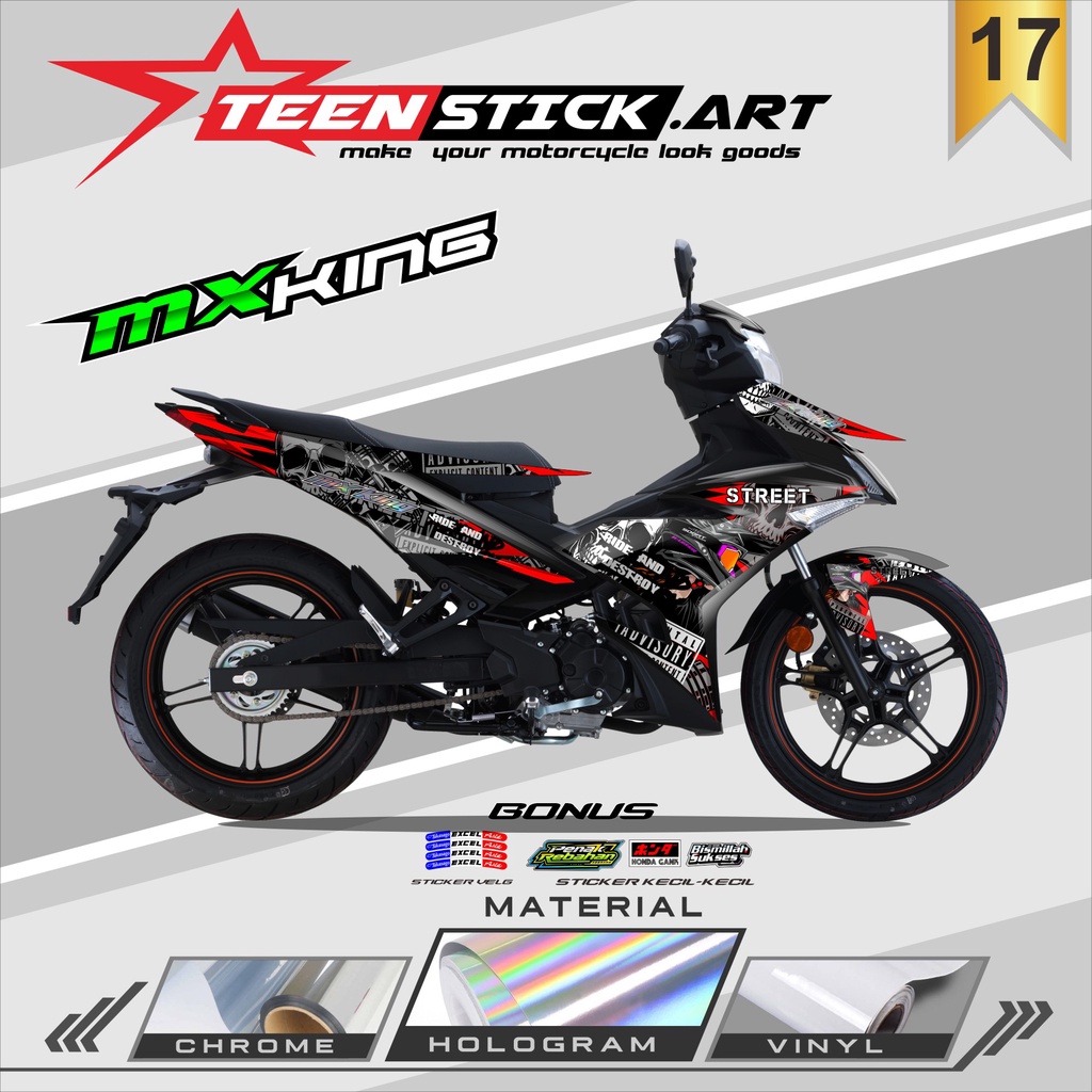 STRIPING MX KING - STRIPING HOLOGRAM YAMAHA MX KING 2015-2022 RACING