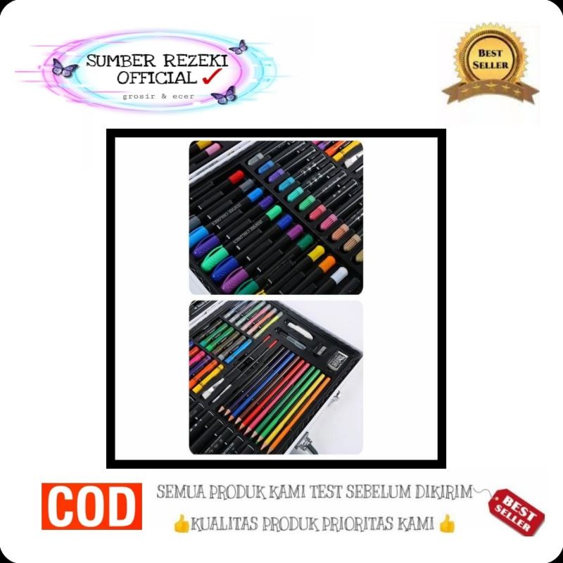 

SR - Art Set Crayon 104 pcs Drawing Krayon Alat Lukis Koper Besi / Art Set 104 pcs Koper Gulali Boox Krayon pensil Warna Alat Melukis Dan Mewarnai