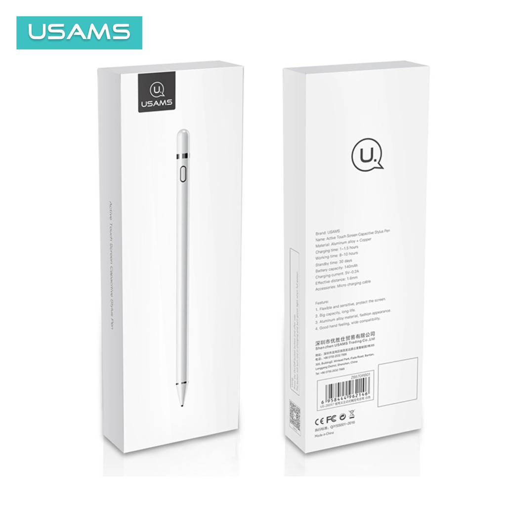 USAMS ZB057 Stylus Pena Universal Android IOS Windows Active Touchscreen Capacitives Stylus Pen