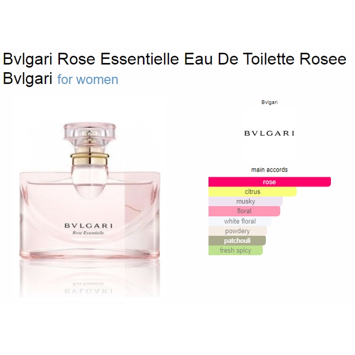 BIBIT PARFUM BULGARI ROSE BY FROMA - ASLI 100%