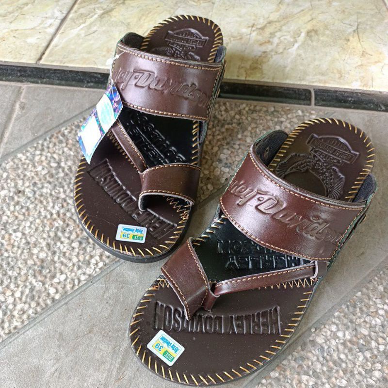 Sandal harley  kulit asli harga murah ga murahan