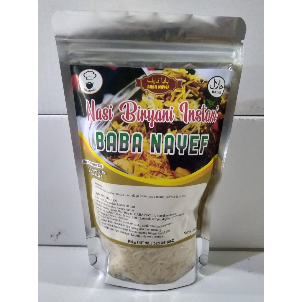 

Nasi Biryani Instan Baba Nayef Beras Basmati Plus Bumbu