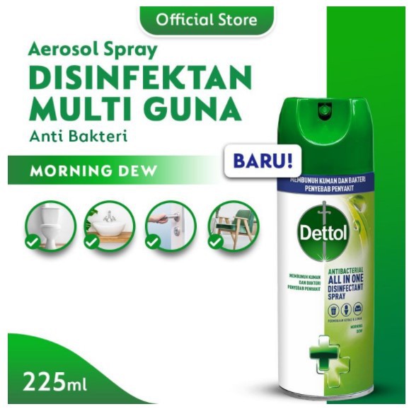 Dettol Disinfectant Spray 225 ml (Pengiriman khusus Medan sekitarnya)