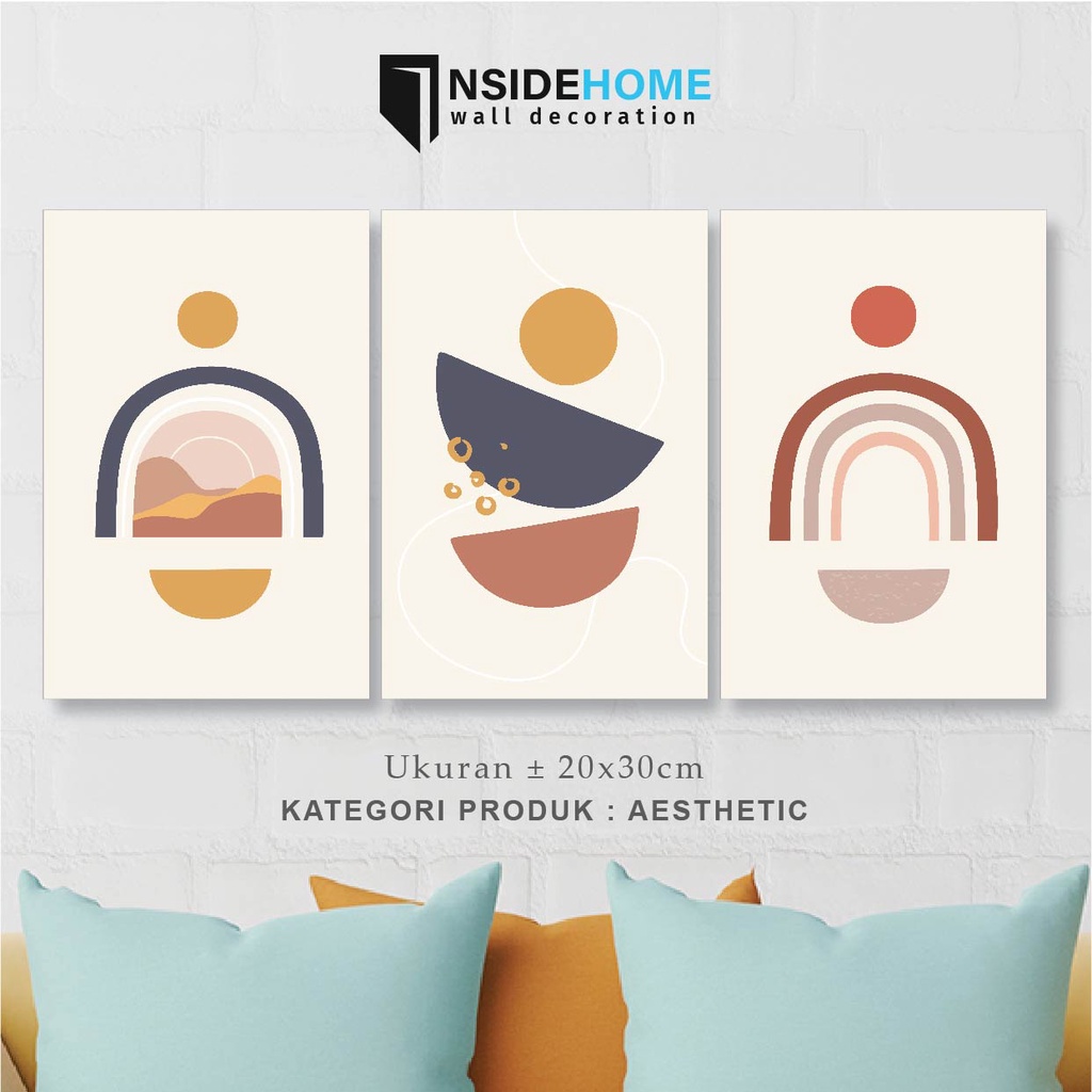 Wall Decor Aesthetic Abstract Bohemian Pajangan Rumah Kamar Anak Abstrak Hiasan Dinding Estetik Post