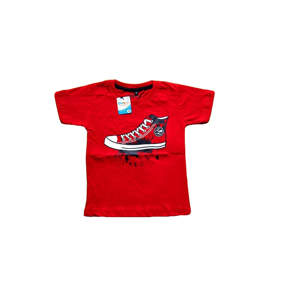 KAOS ANAK DISTRO MOTIF KARAKTER grosir pakaian kaos anak cowo cewe combed 30s karakter motif Sepatu-2