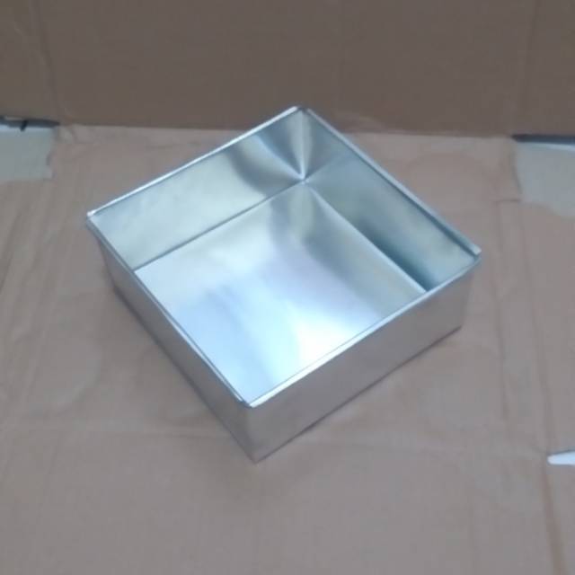 Loyang Kue Lapis Cake Bolu KOTAK 16cm ALUMUNIUM